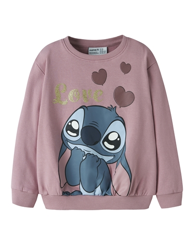 Name it - NMFAnsa Stitch Sweatshirt - Lilas